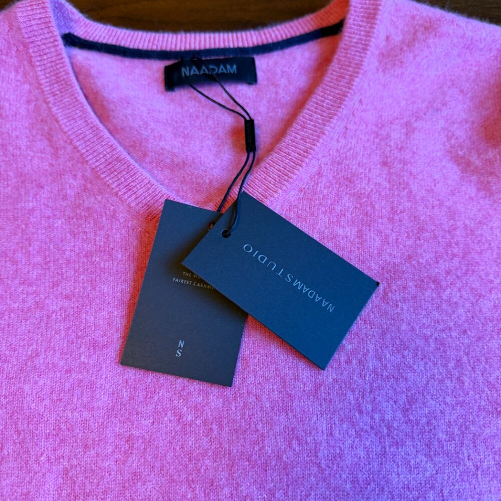 Gender Neutral Naadam Cashmere V-Neck Pullover